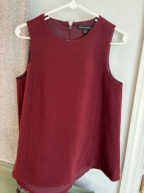 Banana Republic Sleeveless Shell Top in Deep Wine